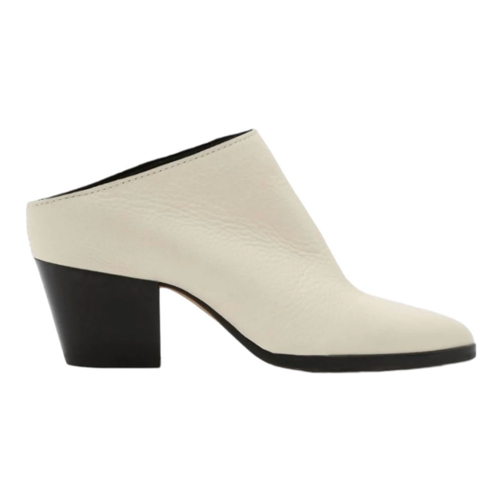 Dolce Vita Roya Leather Mule Off White Size 9